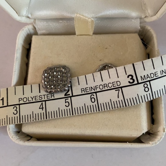 PIERCING PAGODA Silver Tone Embellished Earrings - Picture 4 of 6